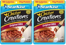 Chicken Creations Original BBQ, Single Serve Pouch, 2.6 Oz (Pack of 2)