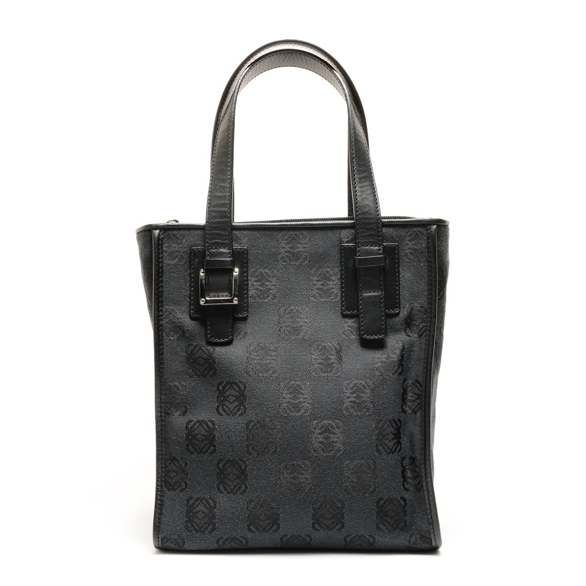 Authentic LOEWE Canvas Anagram Repeat Handbag bla… - image 1