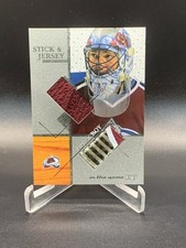 2003/04 Patrick Roy In The Game Used Signature Series Game Jersey & Stick