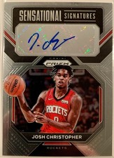 Josh Christopher 2022-23 Panini Prizm Sensational Signatures Auto Silver Prizm