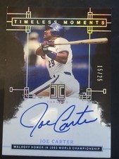 2024 Panini Impeccable - Timeless Moments Signatures Joe Carter Holo Silver /25