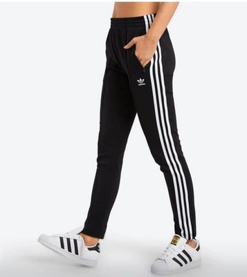 adidas Originals SST Track Pants - Black / White Stripes - Size XL (Fits Small/M