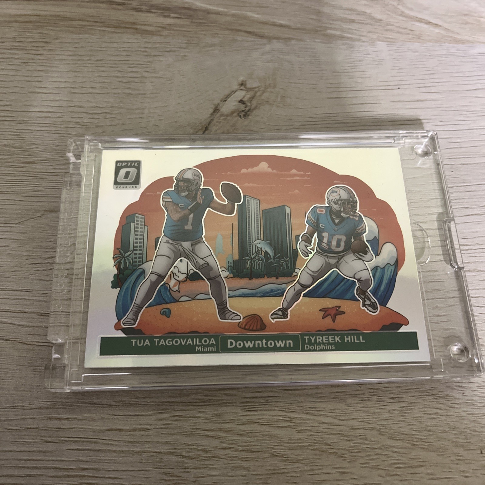 2024 Panini Donruss Optic - Downtown Duos Tyreek Hill, Tua Tagovailoa #7