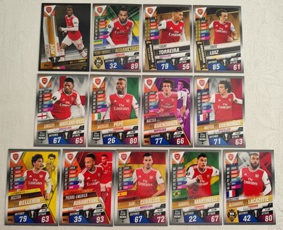Match Attax 101 19/20 Team Set Arsenal FC 13 Karten Lot 2019/2020