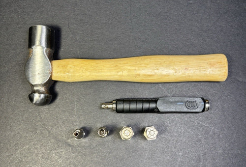 M”Bellish Eyelet Punch Setter And Hammer 4 Attachments Scrapbooking Items