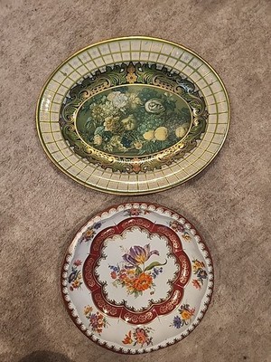 Two Daher Decorative Metal Wall Plaques Made In England