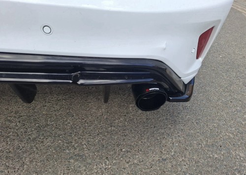 2 GLOSS BLACK CARBON FIBRE AKRAPOVIC EXHAUST TIPS 4.5” FORD FOCUS ST MK4 - Picture 21 of 24