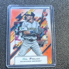 Topps 2025 Pristine Sal Frelick Orange Refractor Milwaukee Brewers   /25