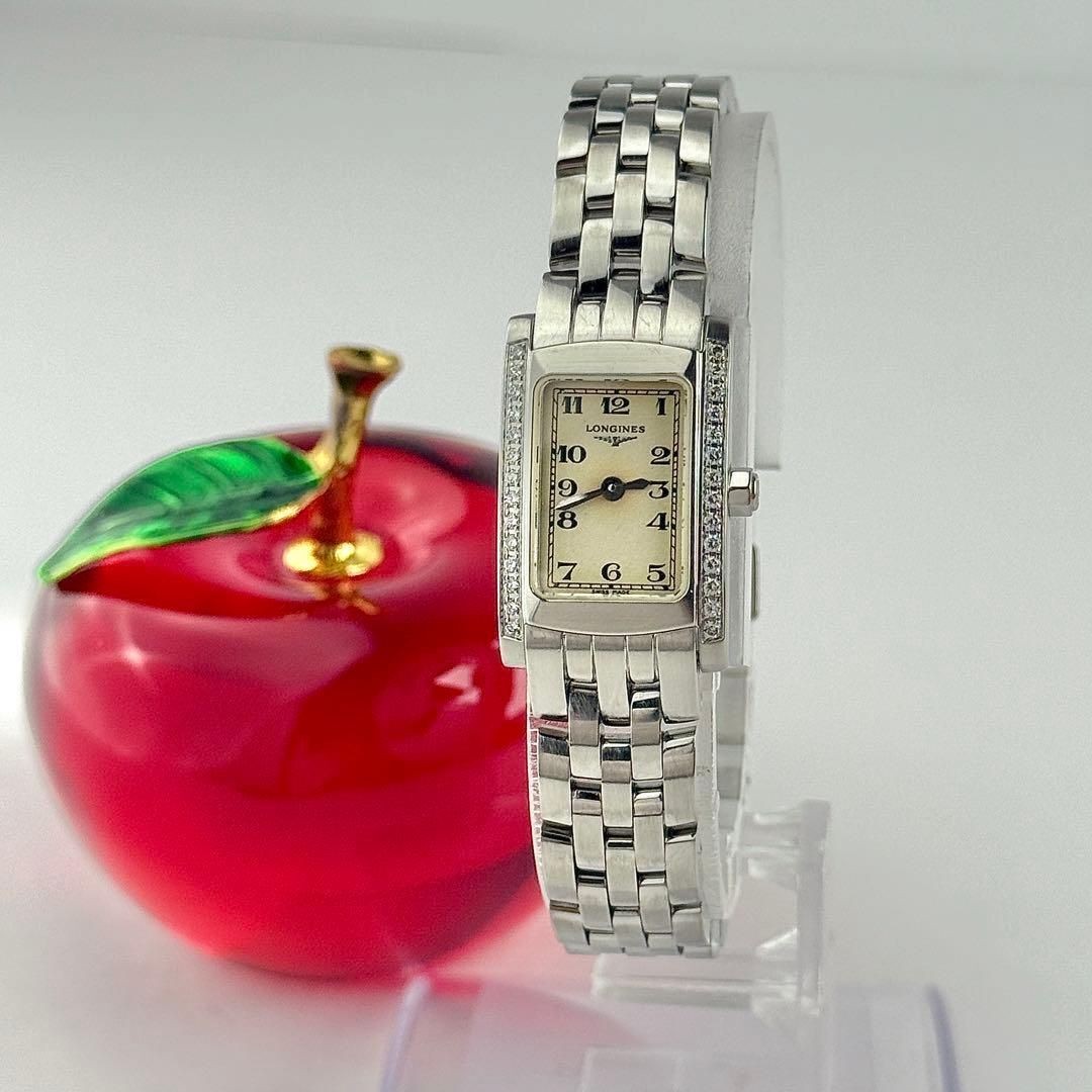 Longines Diamond Bezel Rectangular New Battery La… - image 3