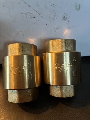 #ad Hot Water Recycling Check Calvert 3 4” $20.00