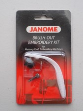 Used Janome Brush-Out Embroidery Kit Memory Craft Embroidery 200383006