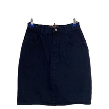 Vintage Jordache Denim Skirt Size 13/14 Juniors Classic 80s High Waist Dark Wash