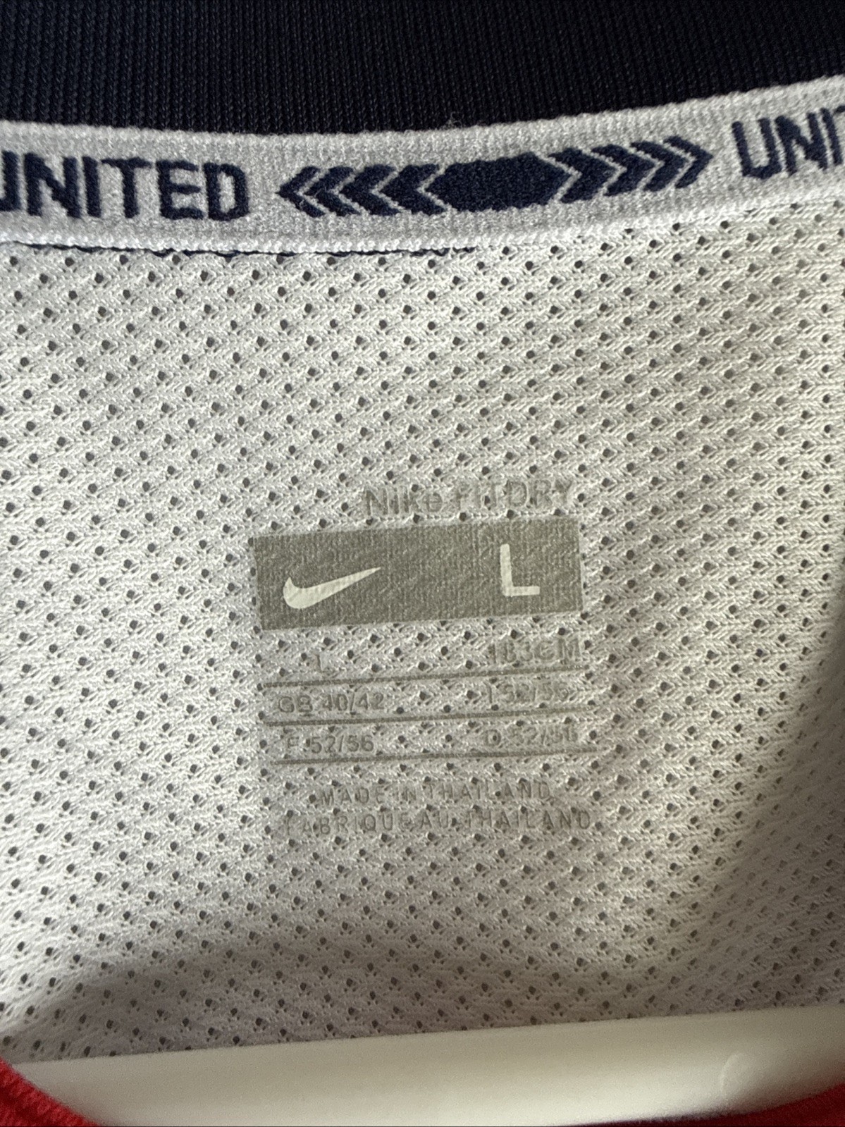 Men’s Nike Cristiano Ronaldo #7 Man U UEFA Final 2008/09 Jersey Sz L - RARE thumbnail 4