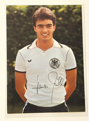 Hansi Müller DFB Autogrammkarte Nationalmannschaft original signiert