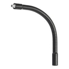 8" Gooseneck 1/4"-20 Female to Male Thread Flexible Tube Extension Black