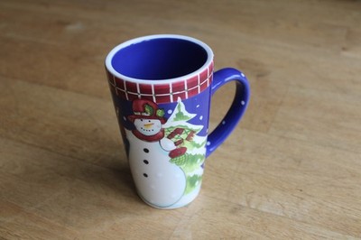 Laurie Gates Wear große 16 Unzen Schneemann heiße Schokolade oder Latte Weihnachtsmotiv Tasse