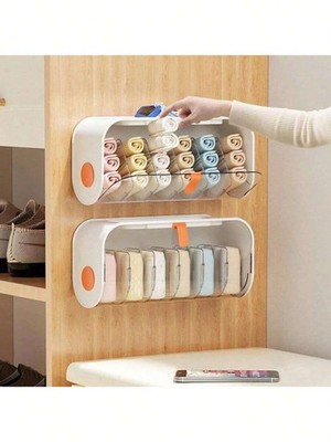 Wandhalterung Schrank Schublade Organizer Kleiderschrank Unterwäsche Socken BH Aufbewahrungsbox