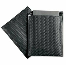 100 5 10.5''x16'' Black Poly Bubble Padded Envelopes Mailers Shipping Case