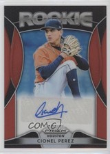 2019 Panini Prizm Rookie Auto Red Prizm Cionel Perez #RA-CP Auto 0x1