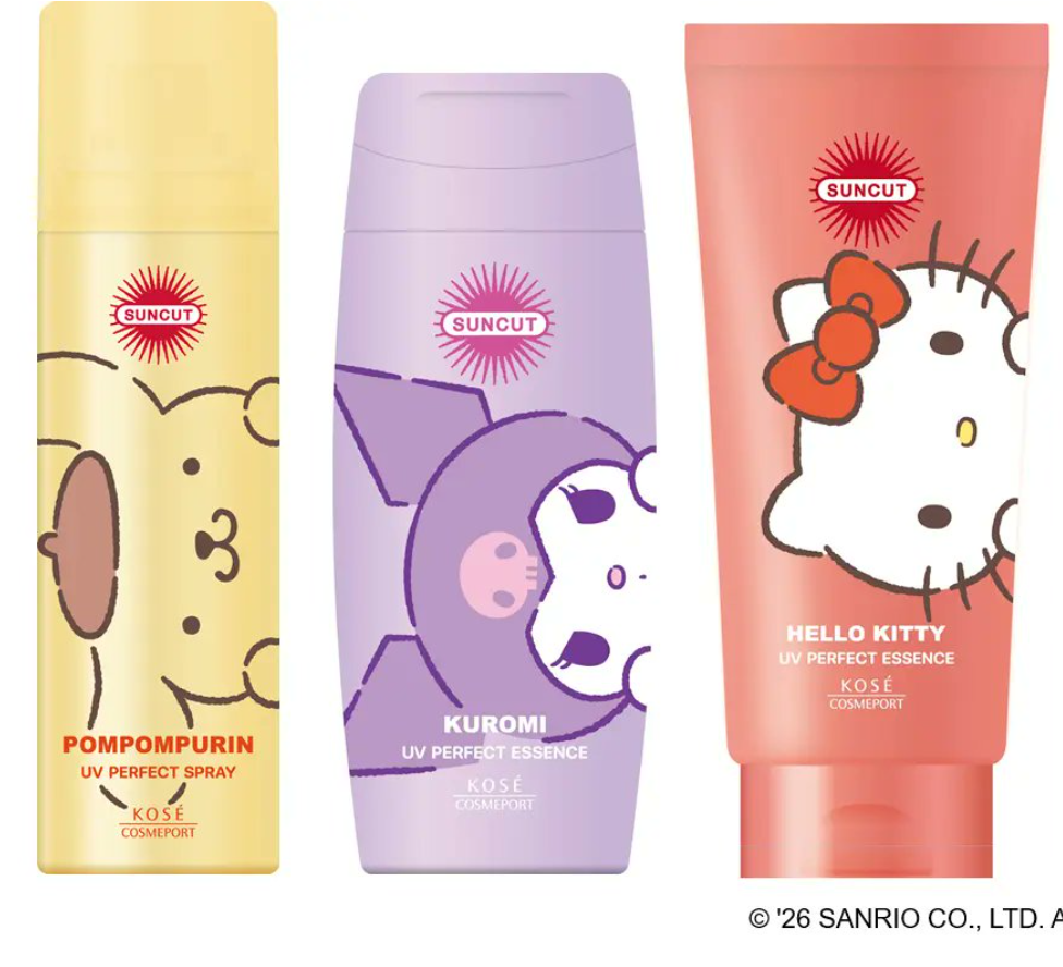 KOSE SUNCUT Perfect UV Sanrio Limited Set Hello Kitty Kuromi