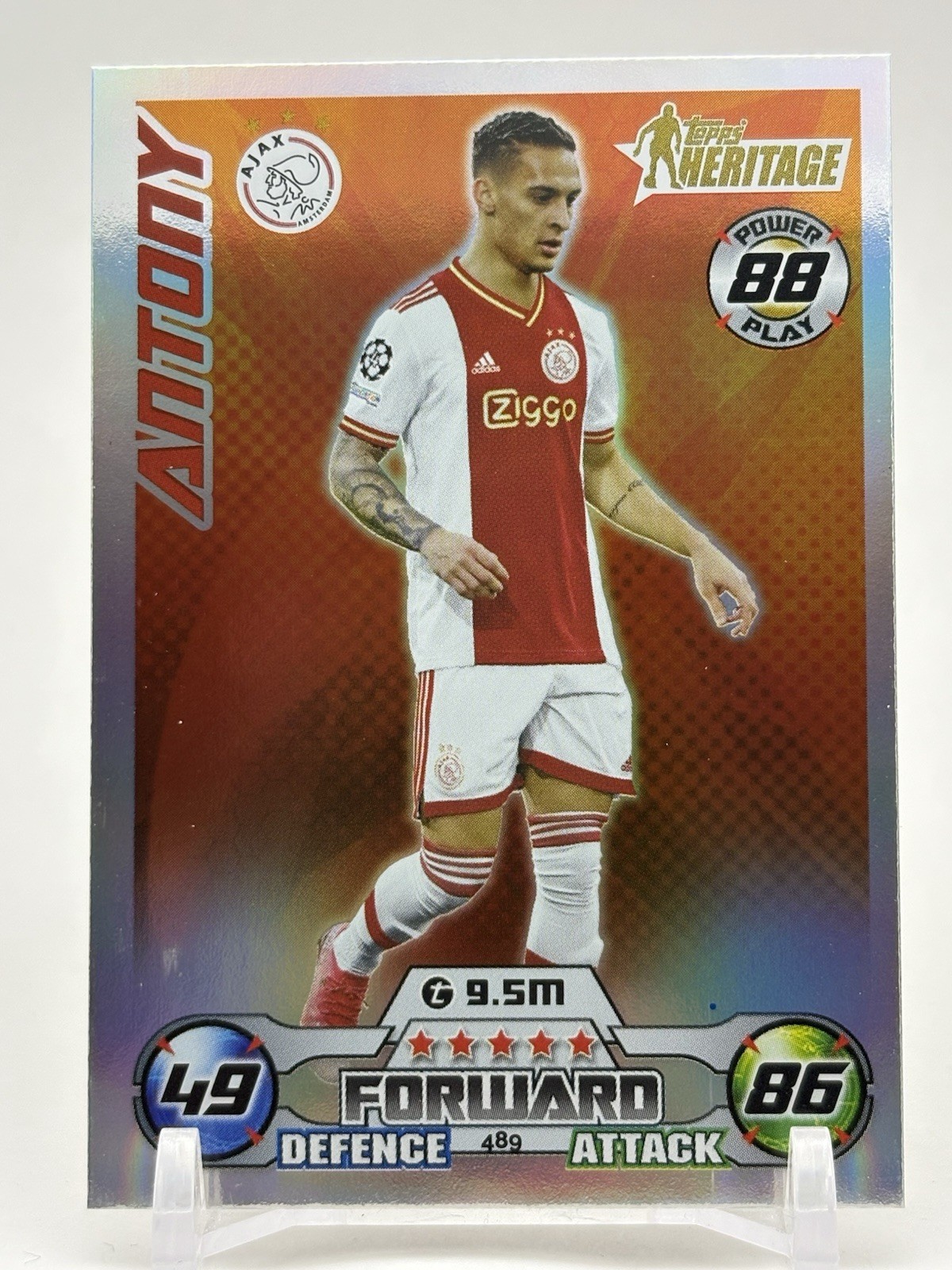 2022-23 Topps Match Attax UEFA and Europa Heritage #489 Antony AFC Ajax