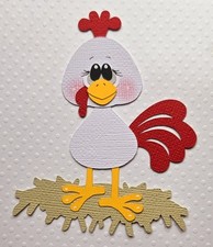 Farm Rooster. Scrapbook, Card Making Paper Piecing