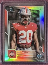 James Peoples 2025 Bowman Chrome University 1st Refractor Ohio State Buckeyes