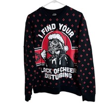 Star Wars Darth Vader Christmas Ugly Sweater Sweatshirt Men  s XL Black Red