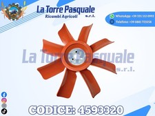 4593320 VENTOLA RAFFREDDAMENTO 8 PALE IN PLASTICA TRATTORE FIAT 60/66 70/65