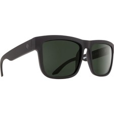 Spy Optic DISCORD Sunglasses - Soft MATTE Black / HAPPY Gray Green NEW