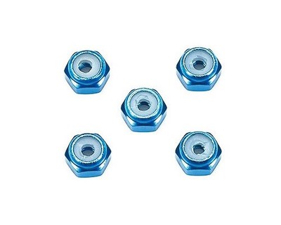 Tamiya Mini4WD Self-locking Nuts 2mm Blue (5pcs) 15500 Model Making