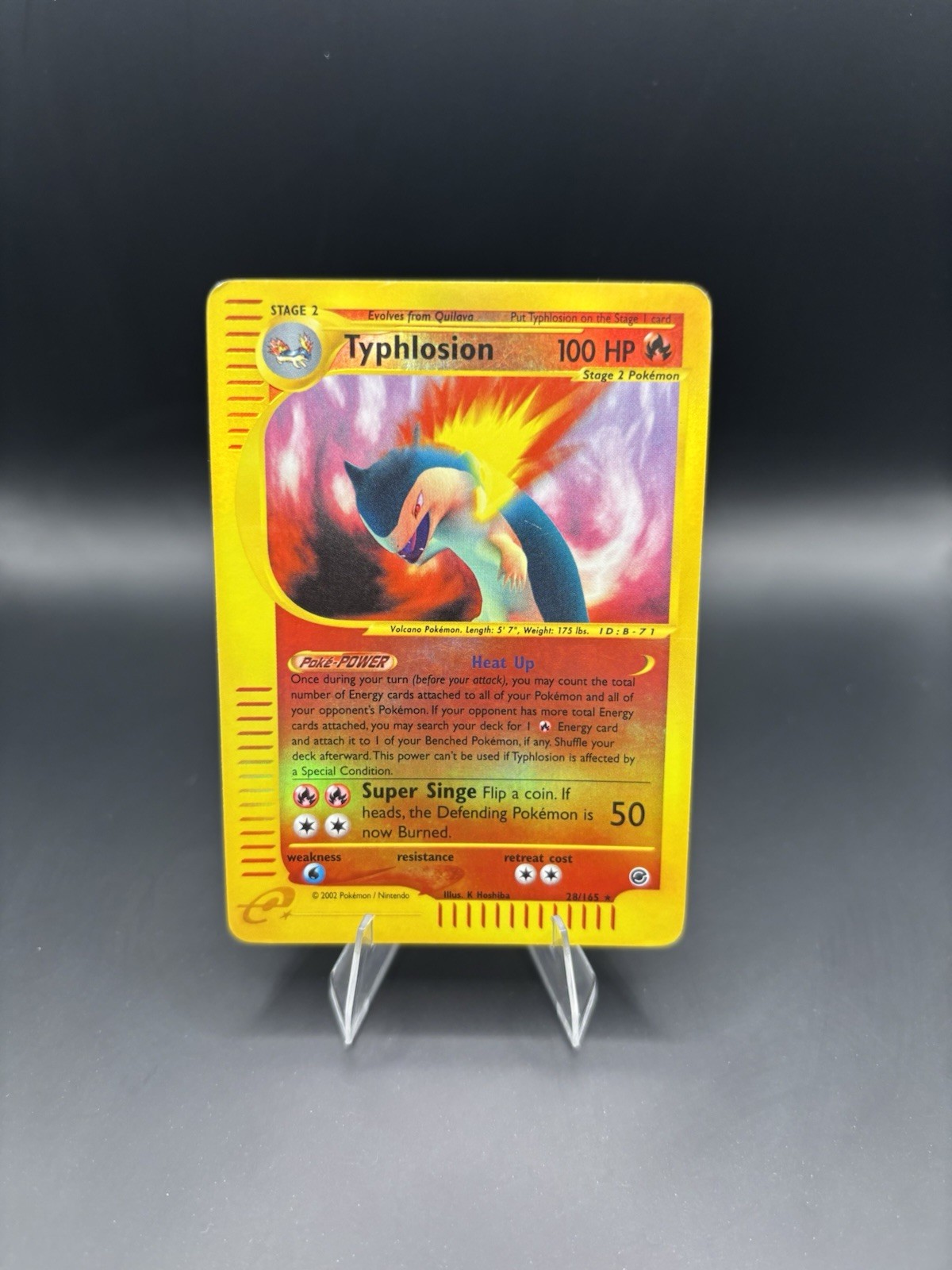 Typhlosion 65/165 Expedition E-Series Reverse Holo Rare Pokemon Card TCG MP