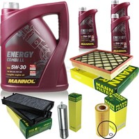 MANN-FILTER Inspektionspaket Mannol 8L Energy Combi Ll 5W-30 FüR Bmw X5