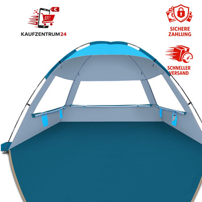 Strandmuschel 8-10 Personen UV-Schutz 50+, tragbar, schnell aufbaubar