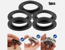 5× Basket Strainer Plug Waste WASHER ONLY Seal For Kitchen Sink Plug 78-83mm-UK