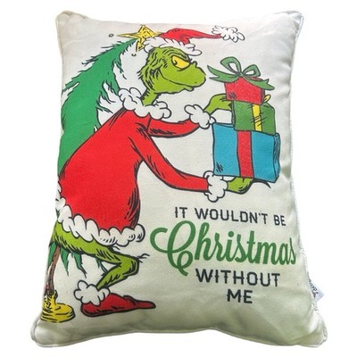 Dr. Seuss Pillow  14 x 18  The Grinch Dr. Seuss Designs 2020 Christmas Holiday