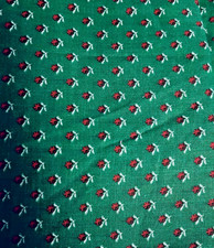 VTG Concord Tiny Ditzy CALICO Green w/ Red Florals Cottagecore BTFQ