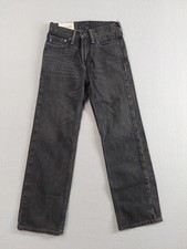 Abercrombie Girl Kids Jeans 12 Black Cotton Slim Straight Classic Ankle Denim