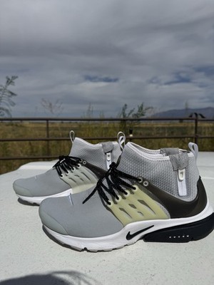 Nike Air Presto Utility Mid Men s Lace-Up Sneakers Wolf Grey Mens Size 11
