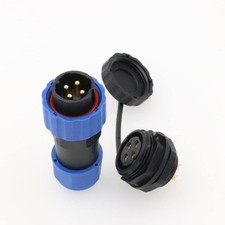 DRRI SD20 20mm Panel Cutout 4pin Electrical waterprooof Power Cable Connector...