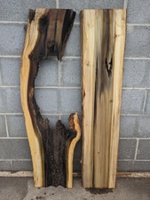 Rainbow Poplar Slabs 2 Live Edge  River Table Set wormy Epoxy Set