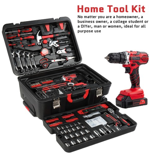 599 PCS Home Auto Repair Tool Kit with Rolling Tool Box Mechanic Tool Sets - Picture 8 of 24