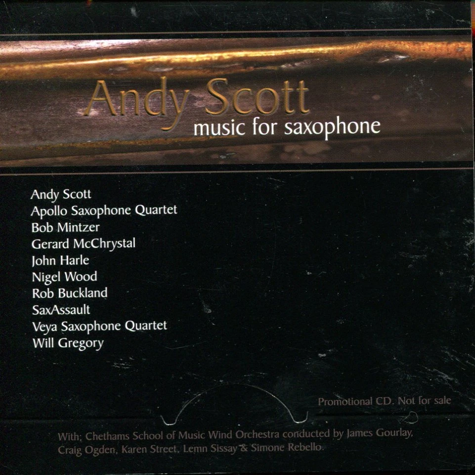 Andy Scott Music For Saxophone Card Sleeve
