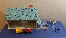 Vtg Ohio Art Tin Litho Rolling Acres Barn w/ Cupola and Accessories