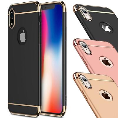 Bumper für iPhone Xr Soft Case Cover 2-Farbige Rückschale Schutz Tasche