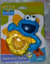 Sesame Street Beginnings Yellow Donut Water Filled Teether Toy 0-18 M
