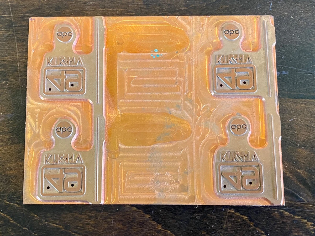 Vintage KTKA TV Channel 49 ABC Topeka KS Copper Printers Printing Block |  eBay