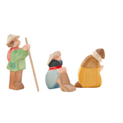Ostheimer 66520 Hirtengruppe 3-Teilig Minis in Box aus Holz Neu vom Fachhändler
