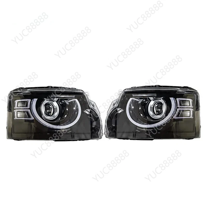 Conjunto de par de faros delanteros LED para Land Rover Discovery LR4 2010-2016 Foto 2 de 4