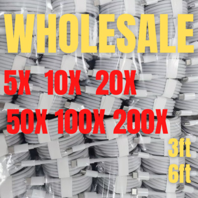 Wholesale Bulk PD Fast Charger USB Type-C Cable For iPhone 12 11 Pro Max XR Lot